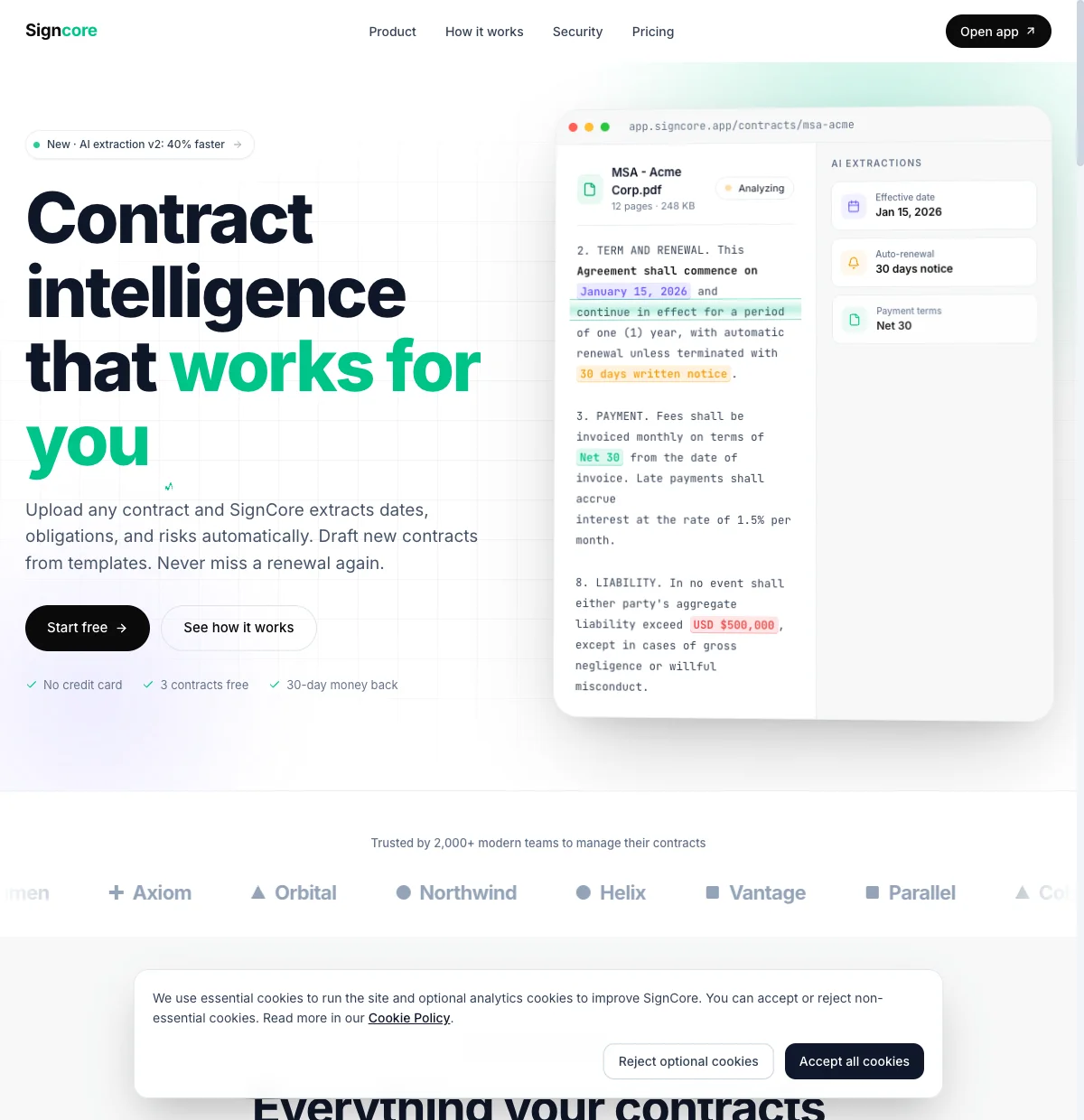 SignCore app